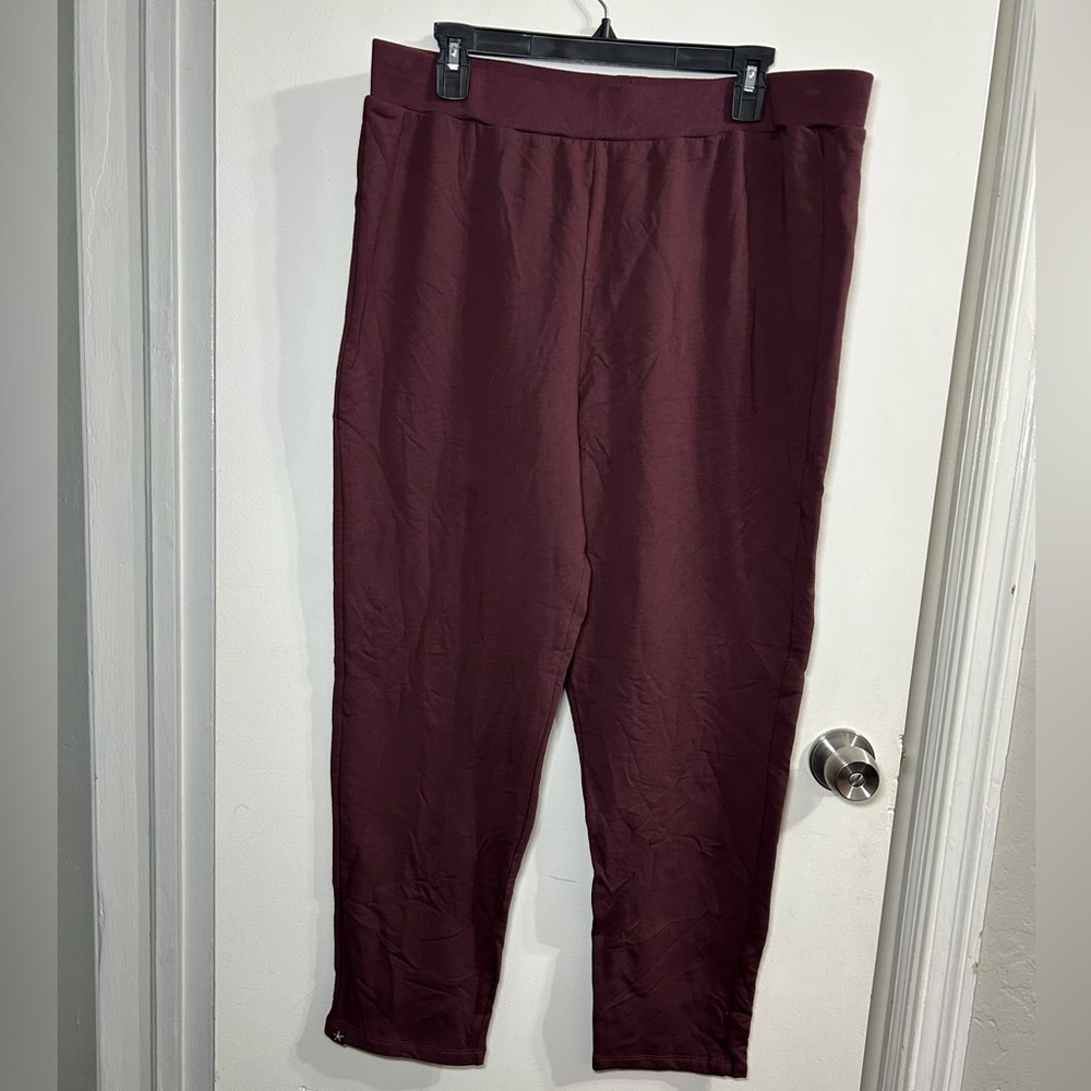 Barefoot Dreams Burgundy Pants